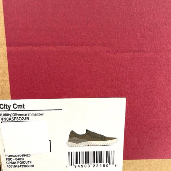 💖MEGA SALE💖Vans VN0A5F8O2JB Men's City CMT Utility Olive Green Canvas Low Top - Picture 9 of 10